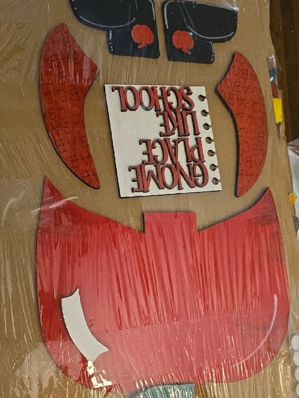 Handpainted Wooden Fall Door Hangers - Scarecrow & Apple Gnome - Picture 7 of 8